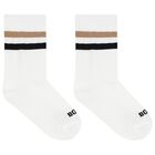 Boys White Logo Socks ( 2-Pack ), 1, hi-res