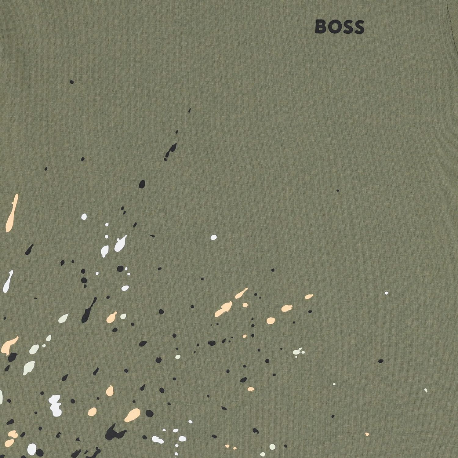 تيشيرت اولاد بالشعار باللون الاخضر , 1, hi-res