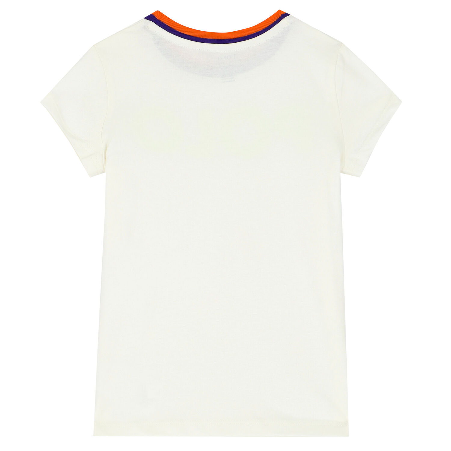 تيشيرت بالشعار باللون العاجي للبنات, 1, hi-res image number null