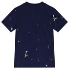 Boys Navy Logo T-Shirt, 1, hi-res