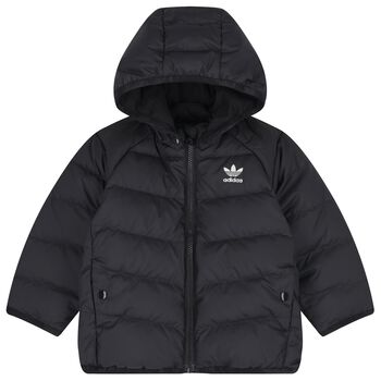 Younger Black Logo Puffer Jacket