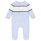 Baby Boys Blue Logo Babygrow Gift Set, 2, hi-res