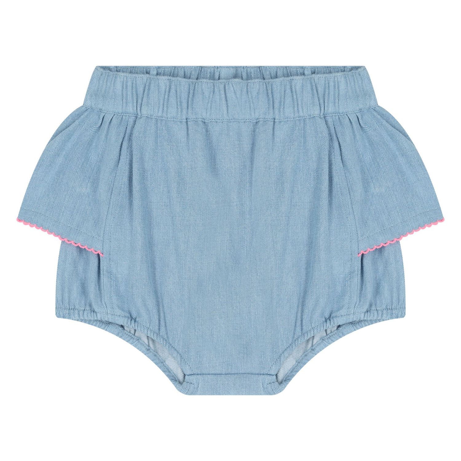 Baby Girls Denim Dress Set, 1, hi-res