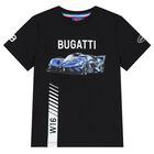 Boys Black Logo T-Shirt, 1, hi-res