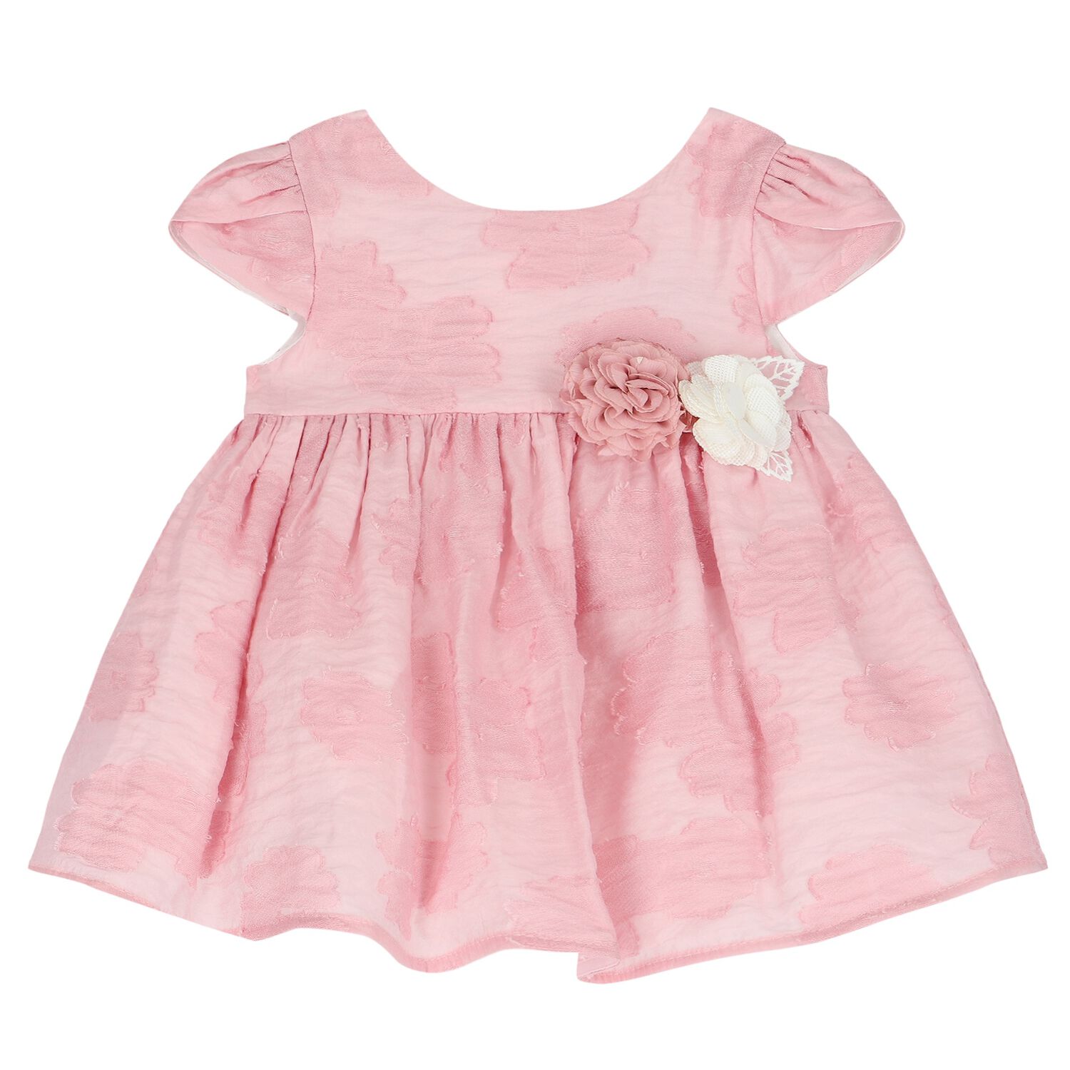 Younger Girls Pink Flower Dress, 1, hi-res image number null
