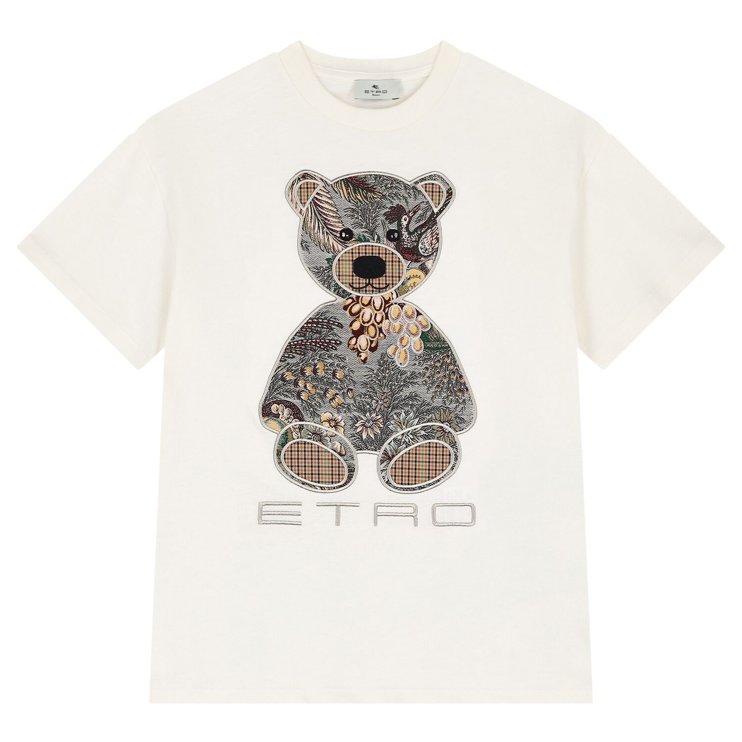 Ivory Teddy Bear Logo T-Shirt, 1, hi-res