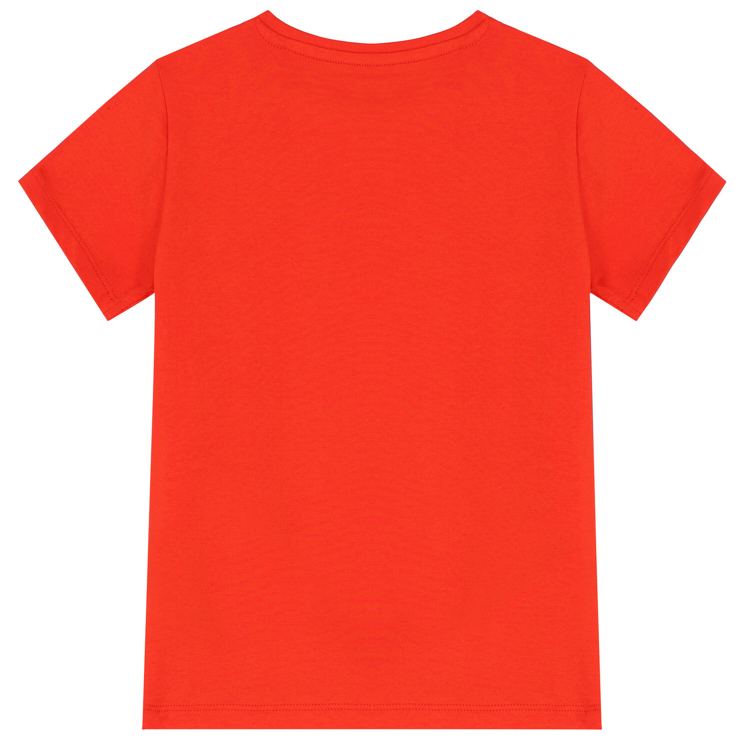 تيشيرت بنات بالشعار باللون الأحمر, 1, hi-res