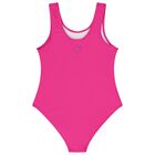 Girls Pink Logo Swimsuit, 1, hi-res