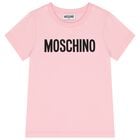 Girls Pink Logo T-Shirt, 3, hi-res