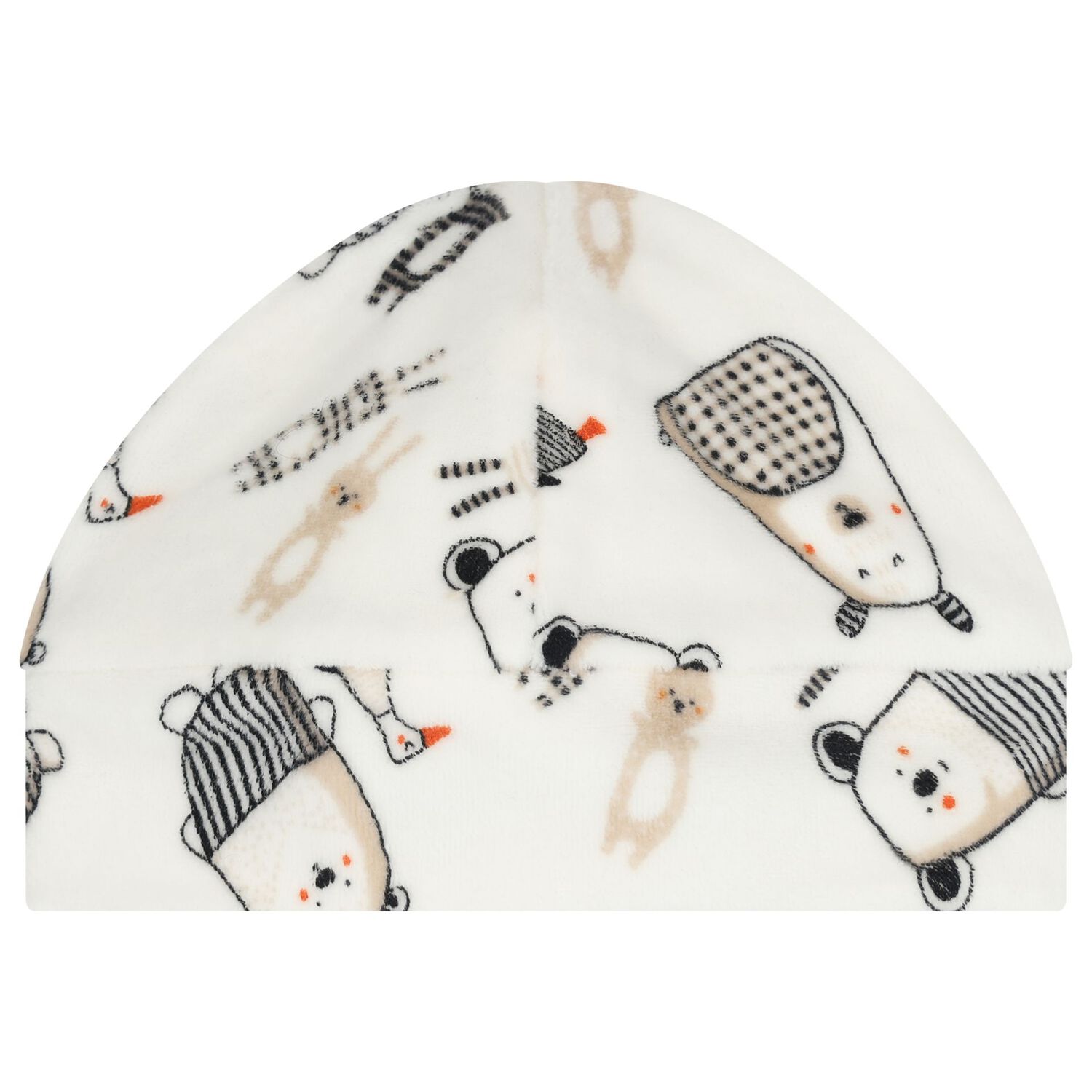 طقم هدايا افرول مخملي باللون العاجي, 1, hi-res