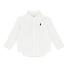 Baby Boys White Logo Shirt, 1, hi-res
