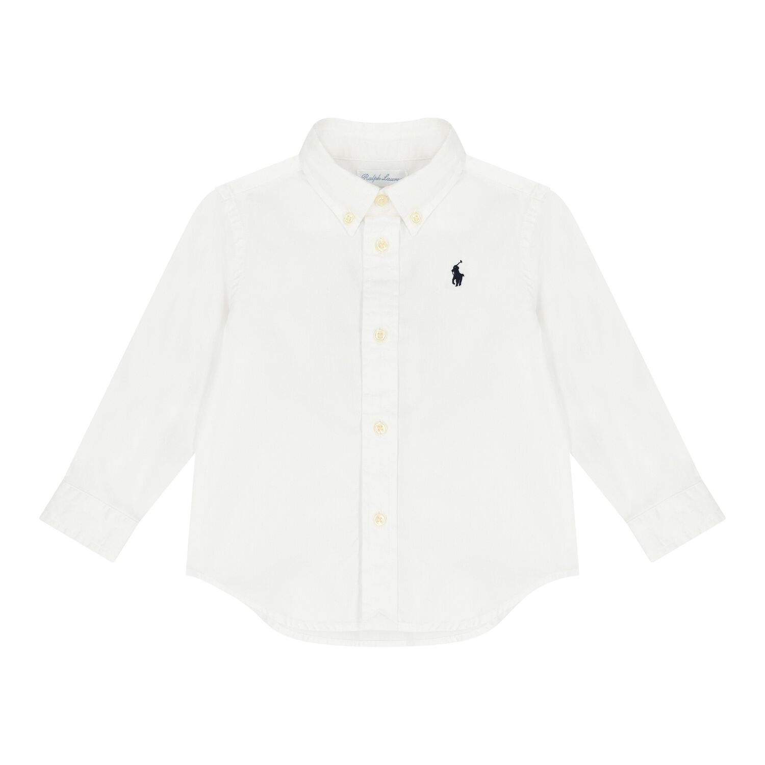 Baby Boys White Logo Shirt, 1, hi-res
