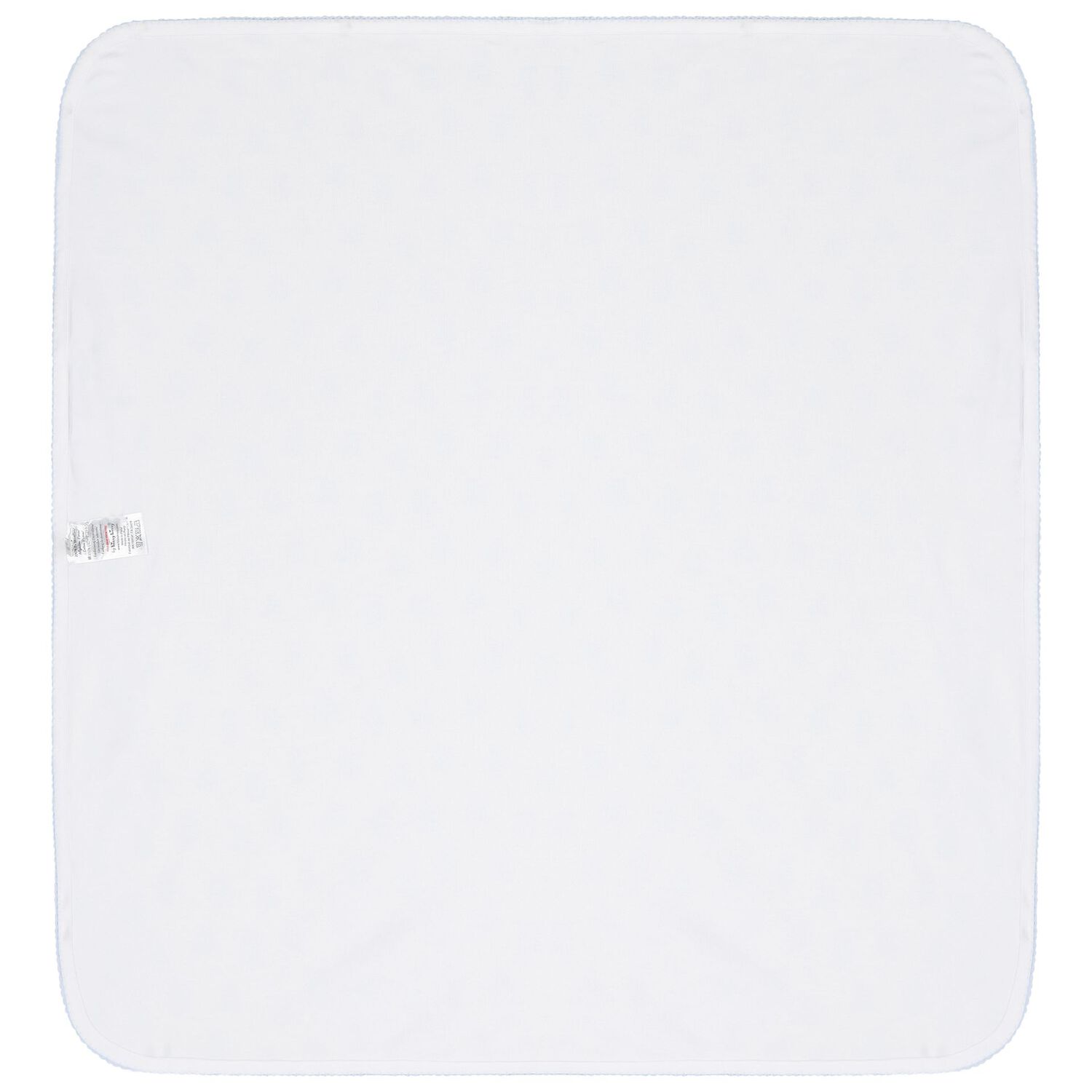 Baby Boys White & Blue Teddy Bear Time Blanket, 1, hi-res image number null