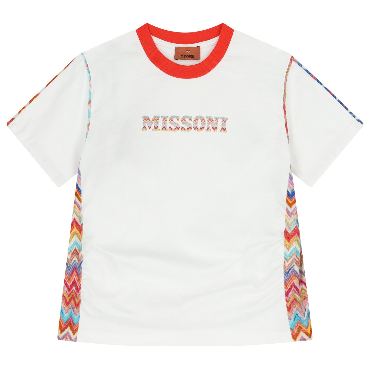 تيشيرت بنات بالشعار باللون الابيض , 1, hi-res