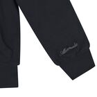 Girls Black Logo Hooded Top, 2, hi-res