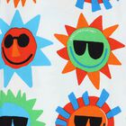 Baby Boys White Sun Romper, 1, hi-res