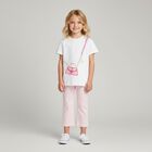 Girls Pink Logo Trousers, 1, hi-res