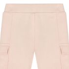 بدلة رياضية بنات بالشعار باللون الوردى, 1, hi-res