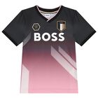 Boys Black & Pink Logo T-Shirt, 1, hi-res