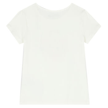 Girls Ivory Logo T-Shirt