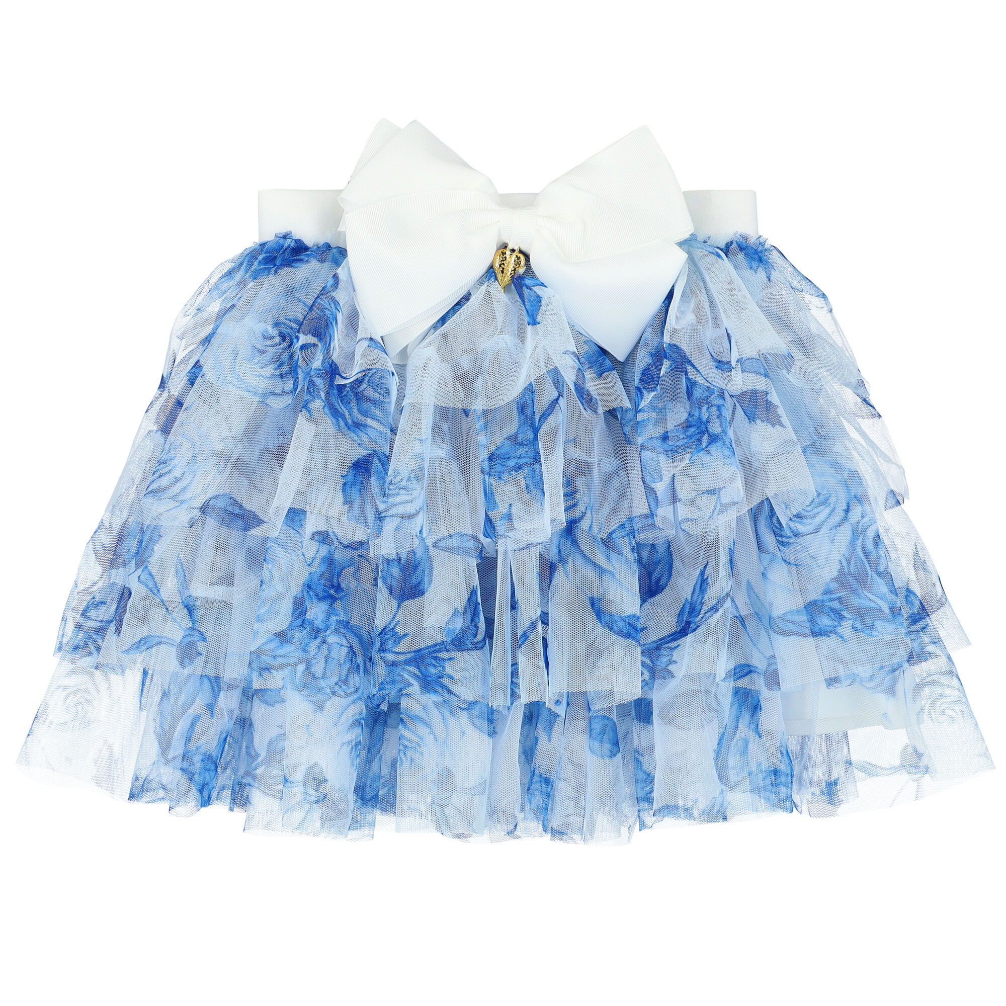 Girls blue tulle skirt hot sale