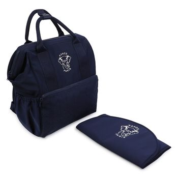 Navy Blue Elephant Logo Baby Changing Bag