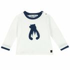 توب باكمام مطبع باللون الابيض, 1, hi-res