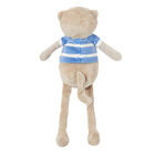Baby Boys Beige & Blue Teddy Bear Toy, 2, hi-res