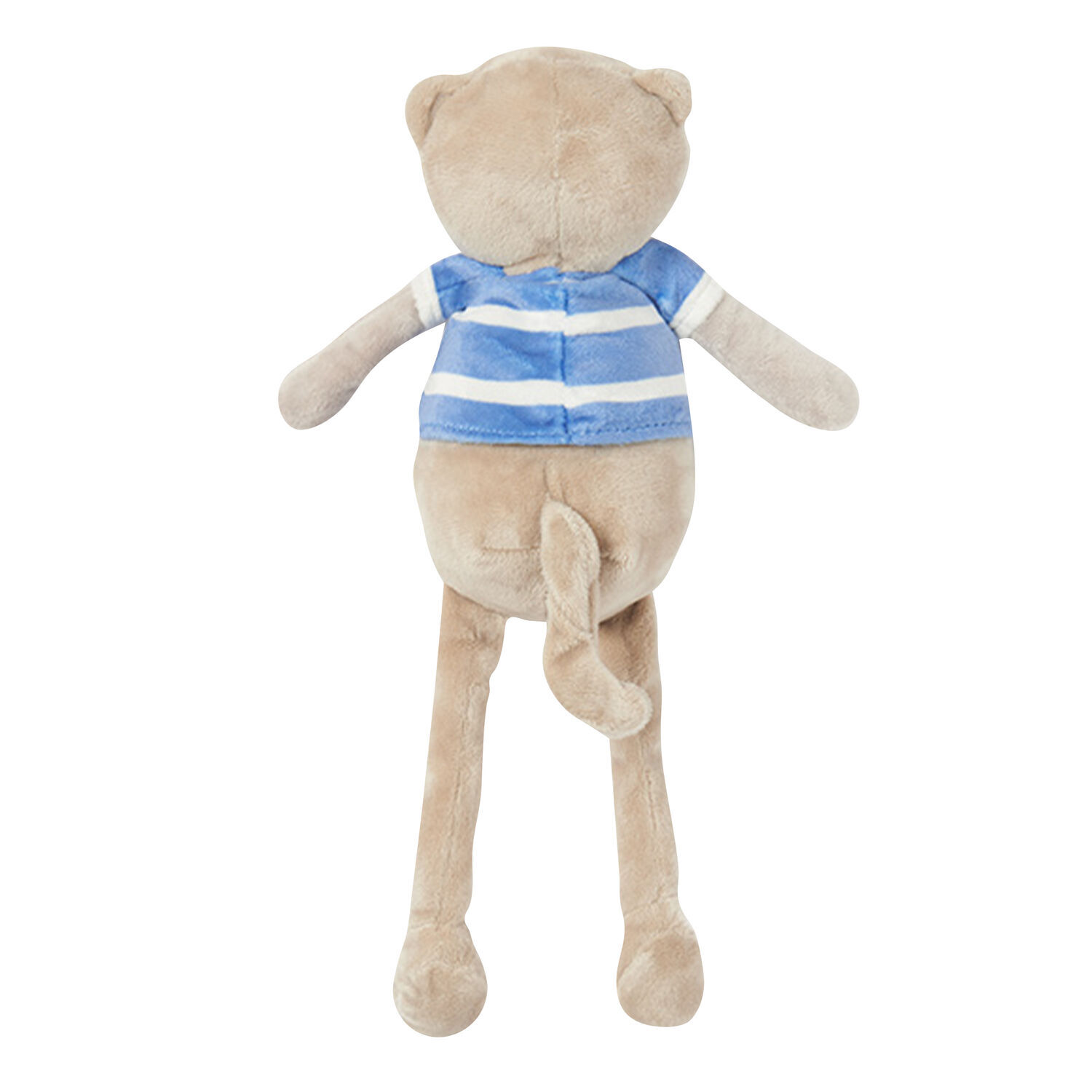 Baby Boys Beige & Blue Teddy Bear Toy, 2, hi-res image number null