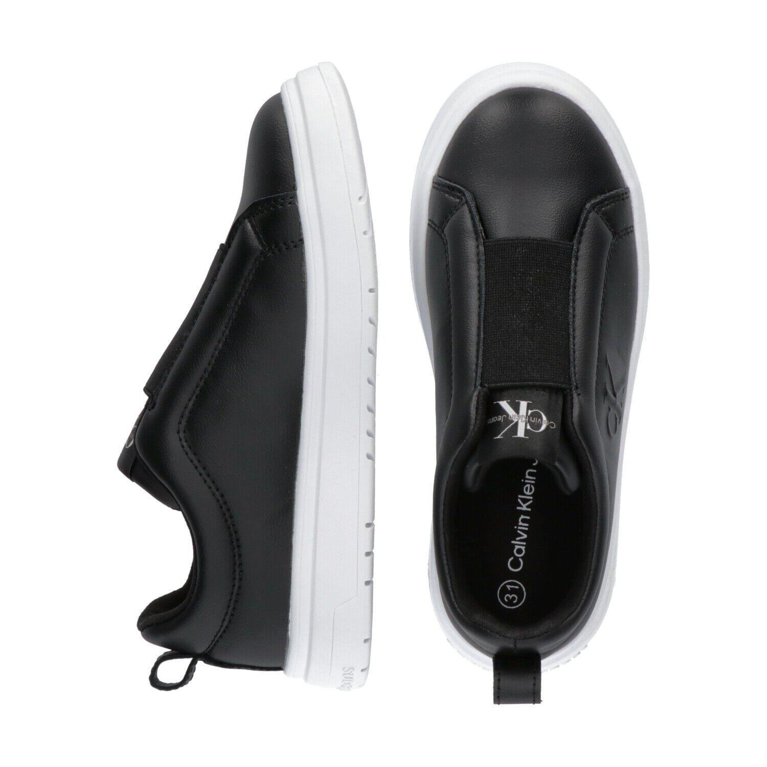 Black & White Logo Trainers, 2, hi-res