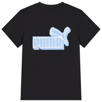 Boys Black & Blue Logo T-Shirt