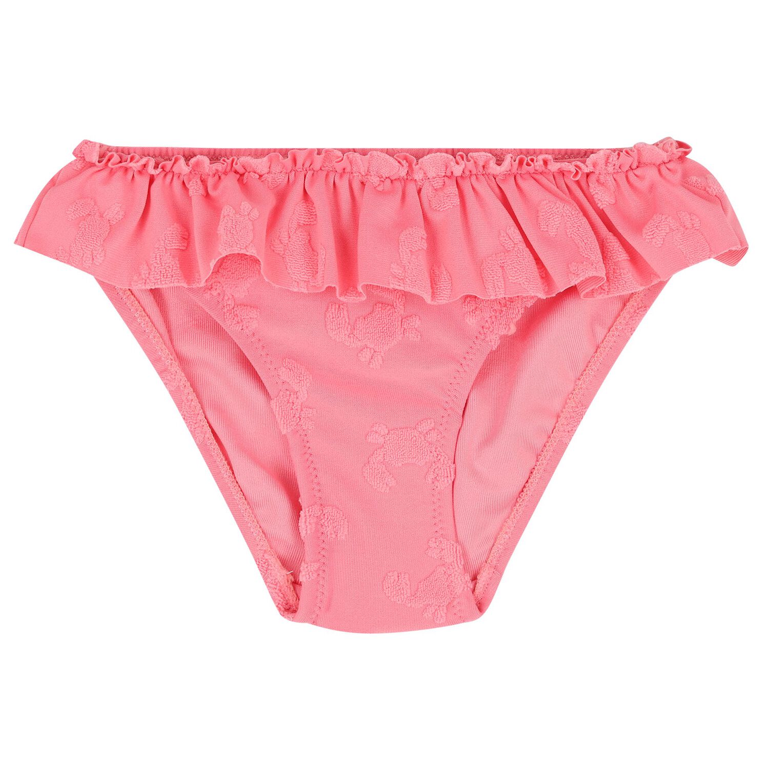 Girls Pink Ruffled Bikini, 2, hi-res