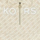 فستان بنات بالشعار باللون البيج, 1, hi-res