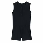 Girls Navy Logo Playsuit, 1, hi-res