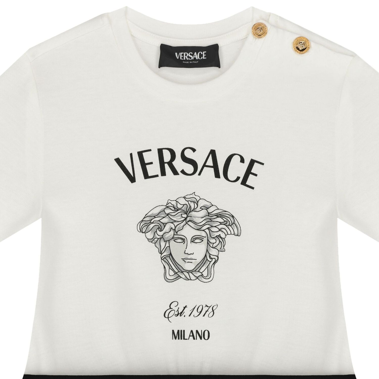 فستان بنات ميدوسا باللون الأبيض والأسود, 1, hi-res