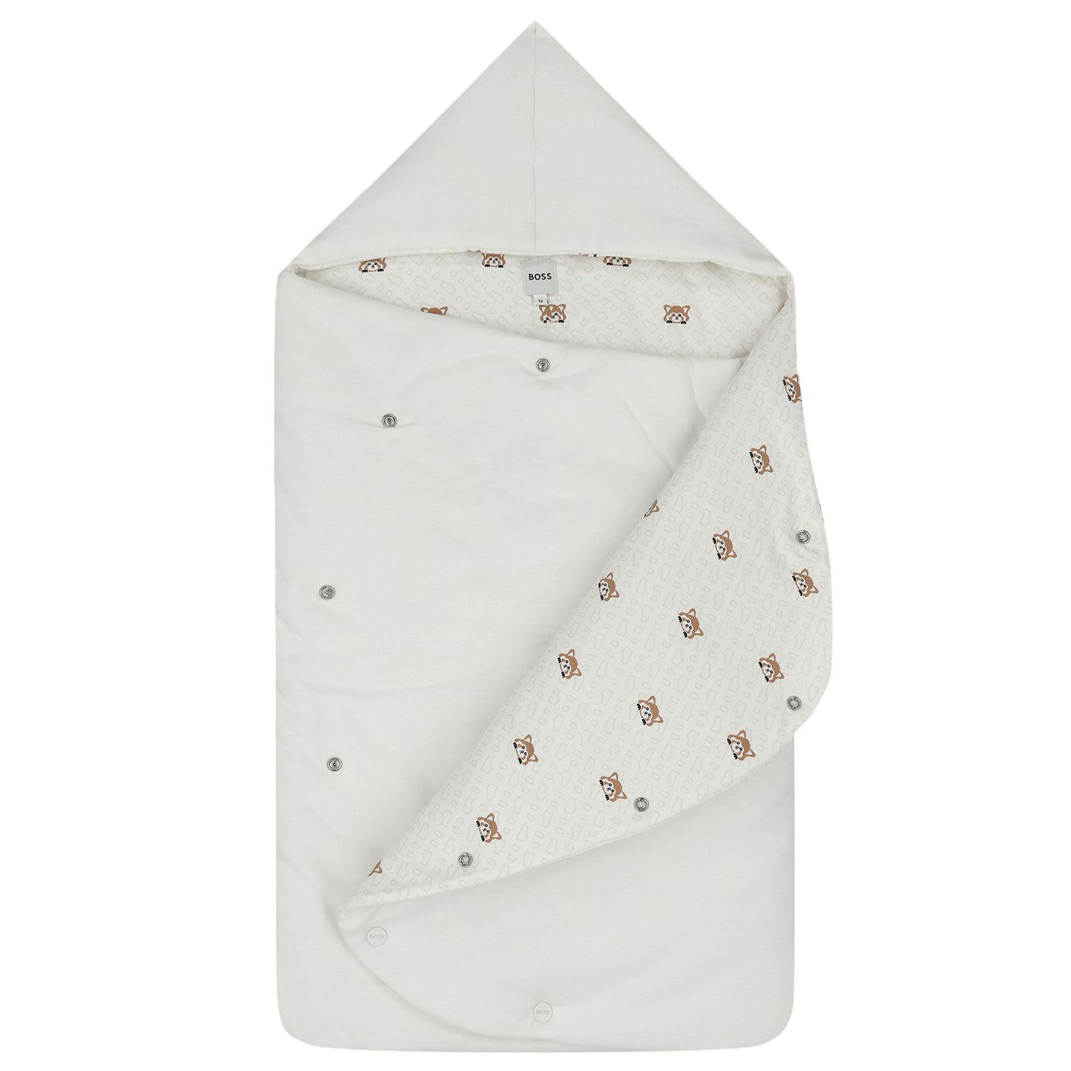 مدس بالشعار باللون العاجي, 1, hi-res