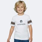Boys White Logo T-Shirt, 1, hi-res