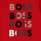 Boys Red Logo Long Sleeve Top, 1, hi-res