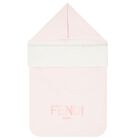 Baby Girls Pink & White Logo Baby Nest, 1, hi-res