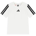 Boys White Logo T-Shirt, 1, hi-res