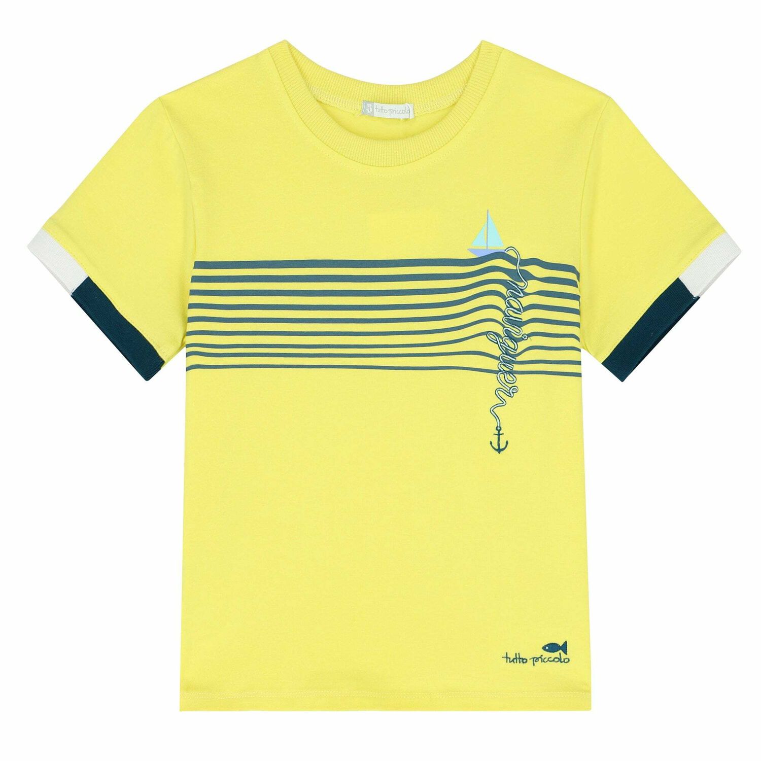 Boys Yellow Logo T-Shirt, 1, hi-res