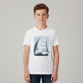 Boys White Logo T-Shirt