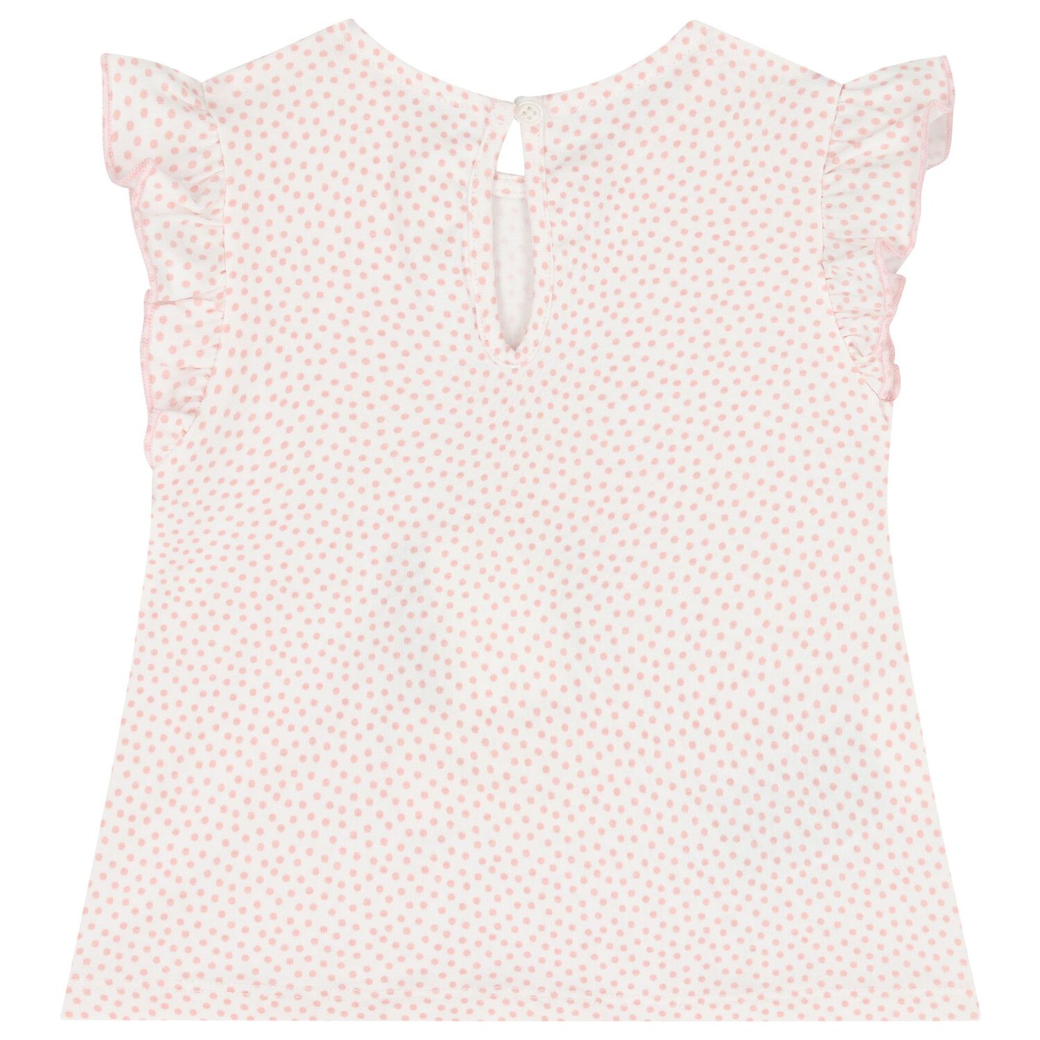 طقم شورت  بشعار باللون الوردي والأبيض للينات (قطعتين), 1, hi-res image number null