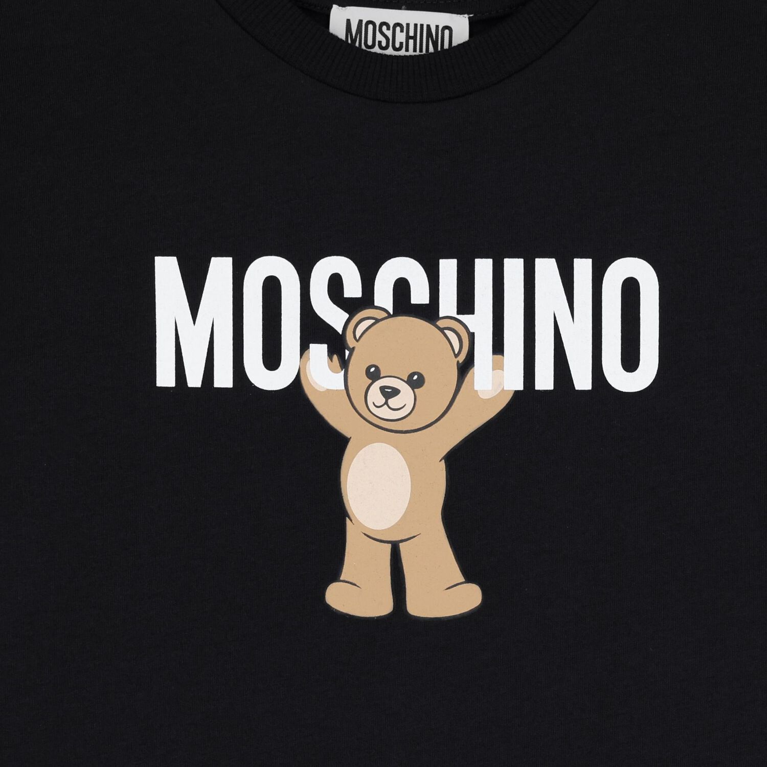 Black Teddy Bear Logo T-Shirt, 5, hi-res