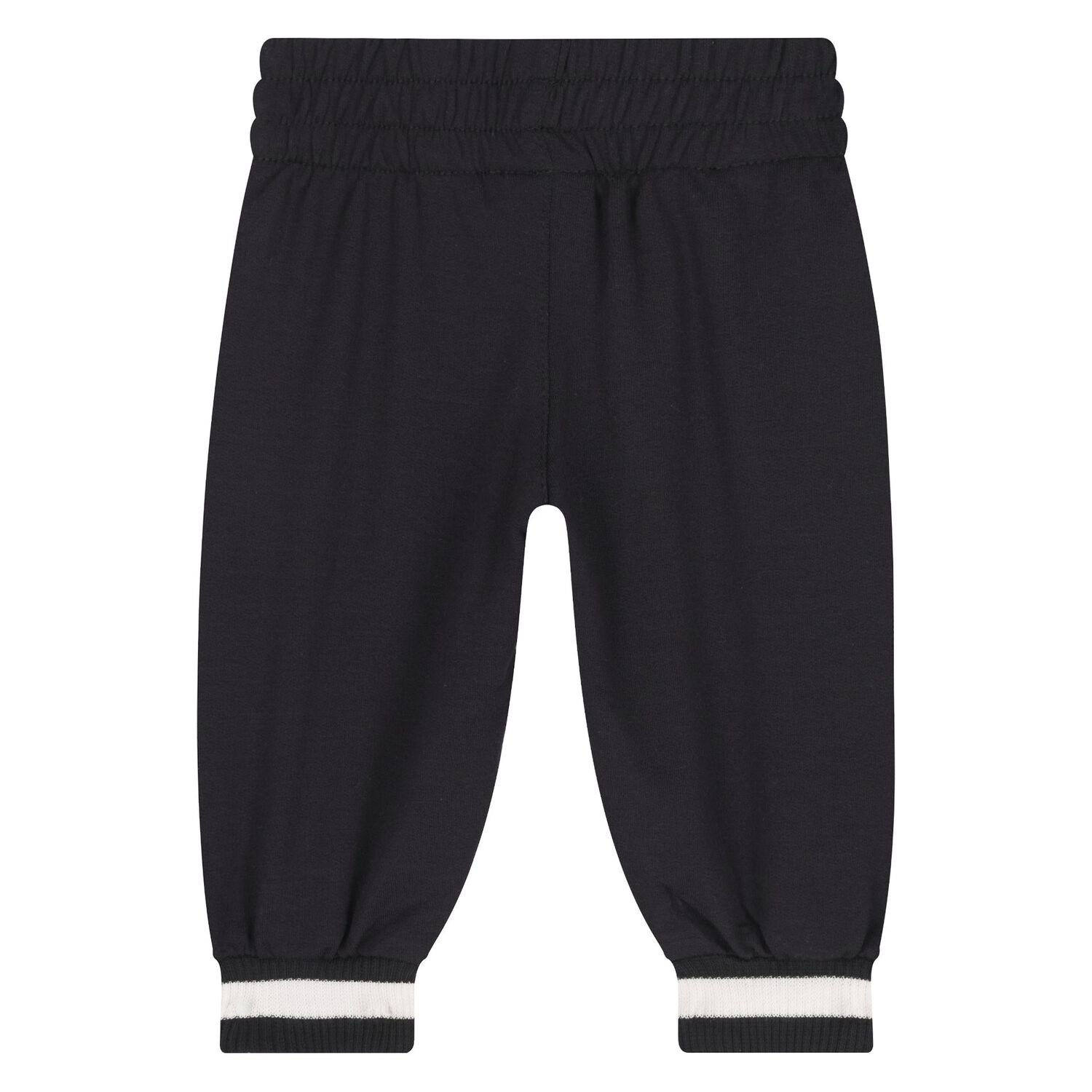 طقم بدلة رياضية للأولاد بشعار جوردان باللونين الأبيض والأسود (3 قطع), 1, hi-res