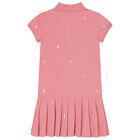 Girls Pink Logo Dress, 1, hi-res