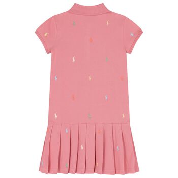 Girls Pink Logo Dress