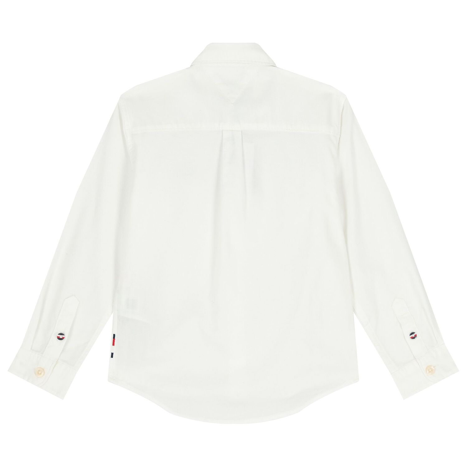 Boys White Logo Shirt, 1, hi-res