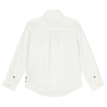 Boys White Logo Shirt