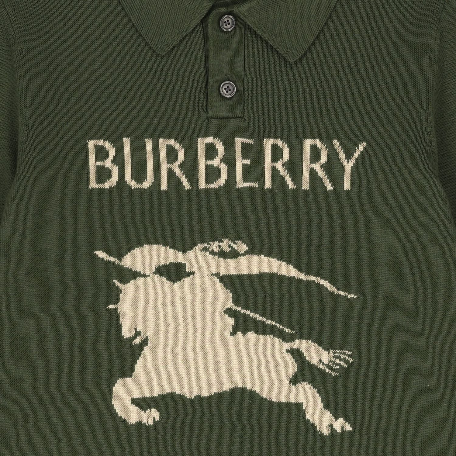 Boys Green Knight Logo Polo Shirt, 1, hi-res